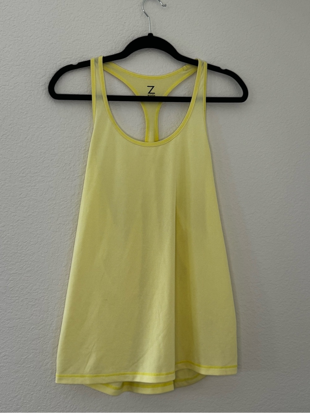 Z By Zella Racerback Athletic Tank Yellow